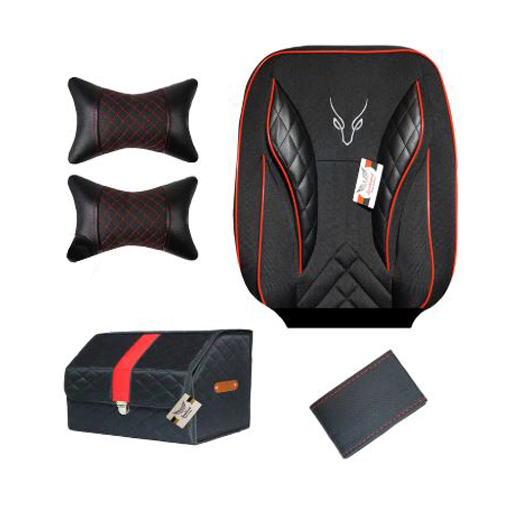 ست کامل روکش صندلی پراید 111 سوشیانت مدل تورنتو قرمز