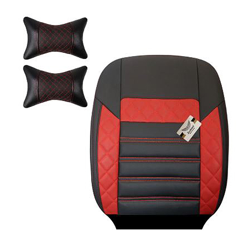 روکش صندلی کوییک سوشیانت مدل الوند چرمی به همراه پشت گردنی قرمز