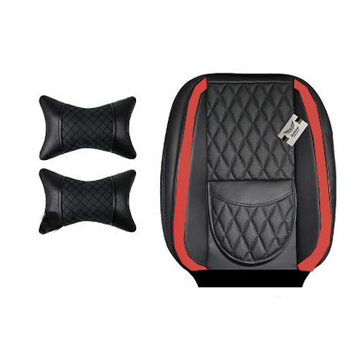 روکش صندلی کوییک سوشیانت مدل turin چرمی به همراه پشت گردنی قرمز