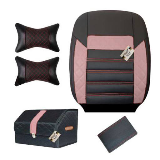 ست کامل روکش صندلی کوییک سوشیانت مدل الوند چرمی سفید