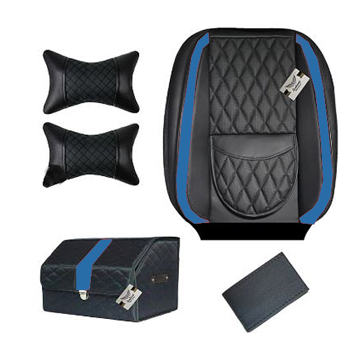 ست کامل روکش صندلی کوییک سوشیانت مدل turin آبی