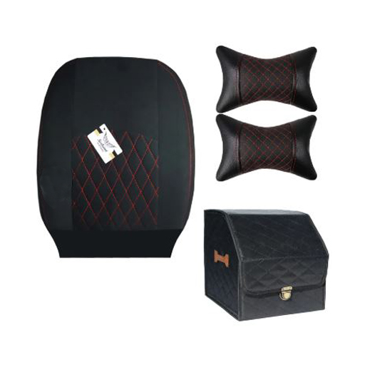 ست کامل روکش صندلی کوییک سوشیانت مدل مخملی قرمز