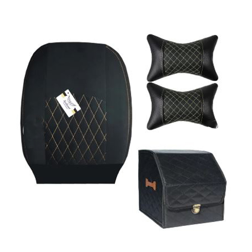 ست کامل روکش صندلی کوییک سوشیانت مدل مخملی طوسی