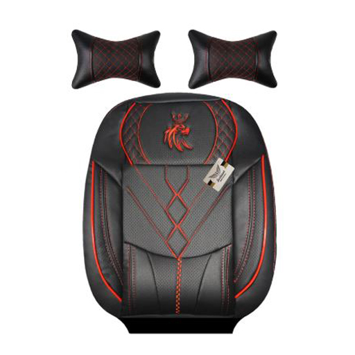روکش صندلی کوییک سوشیانت مدل vip چرمی به همراه پشت گردنی قرمز