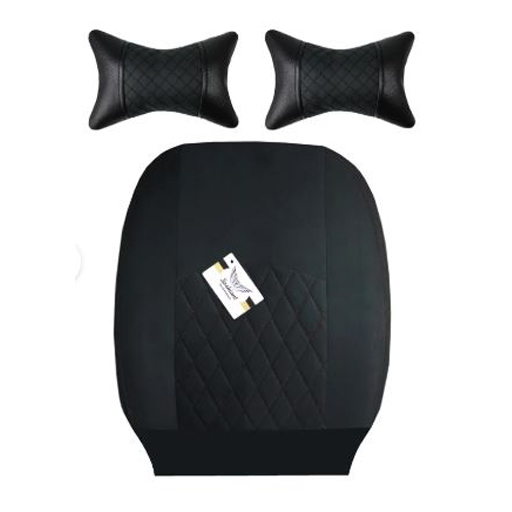 روکش صندلی کوییک سوشیانت مدل مخملی به همراه پشت گردنی مشکی