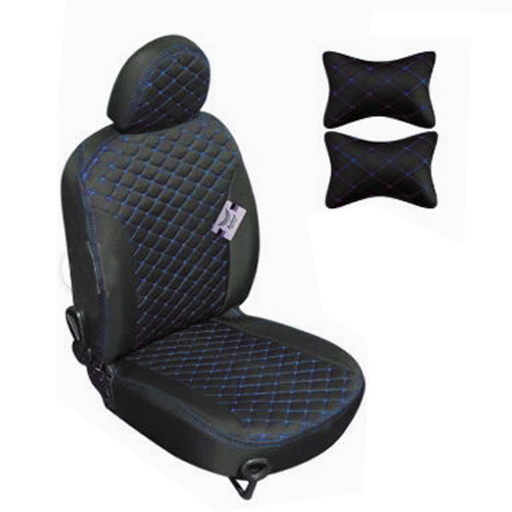 روکش صندلی کوییک سوشیانت مدل آبشار پارچه ای به همراه پشت گردنی آبی