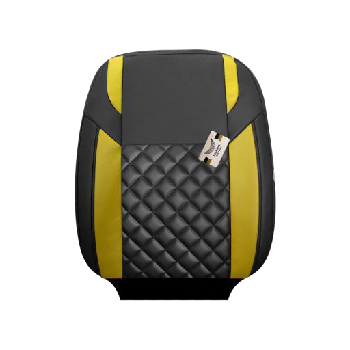 روکش صندلی پژو پارس سوشیانت مدل کاج چرمی زرد