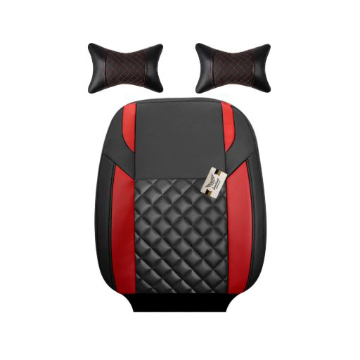 روکش صندلی پژو پارس سوشیانت مدل کاج چرمی به همراه پشت گردنی قرمز