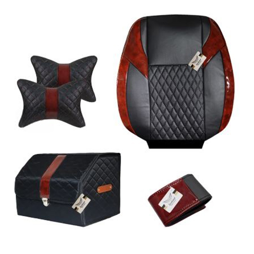 ست کامل روکش صندلی پژو پارس سوشیانت مدل G چرمی قهوه ای