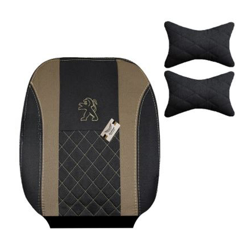 روکش صندلی پژو پارس سوشیانت مدل فابریک جودون به همراه پشت گردنی مشکی