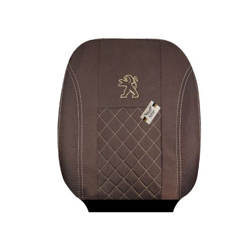 روکش صندلی پژو پارس سوشیانت مدل فابریک برزنتی قهوه ای