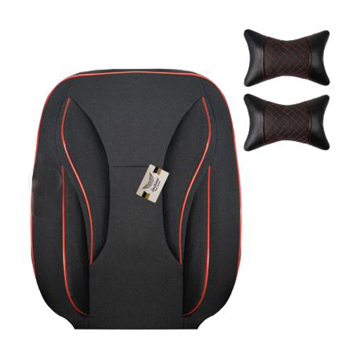 روکش صندلی پژو پارس سوشیانت مدل سناتور جودون به همراه پشت گردنی قرمز