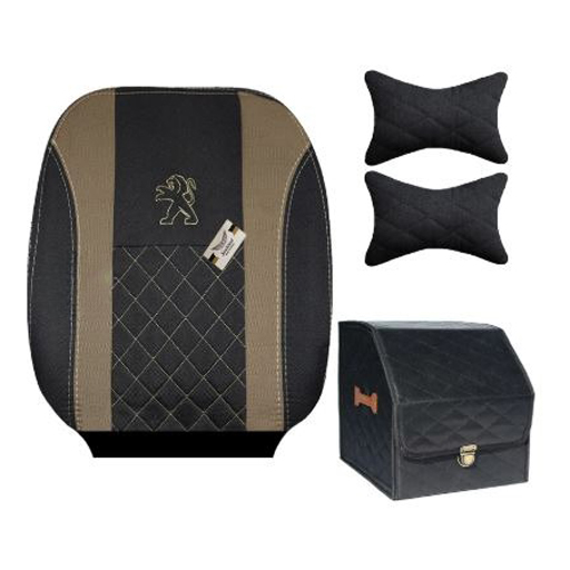 ست کامل روکش صندلی پژو پارس سوشیانت مدل فابریک جودون مشکی