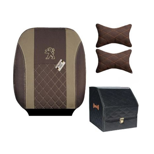 ست کامل روکش صندلی پژو پارس سوشیانت مدل فابریک جودون قهوه ای