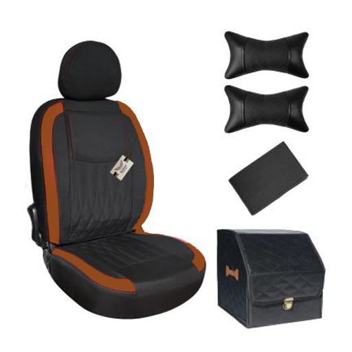 ست کامل روکش صندلی پژو پارس سوشیانت مدل نیل جودون قهوه ای