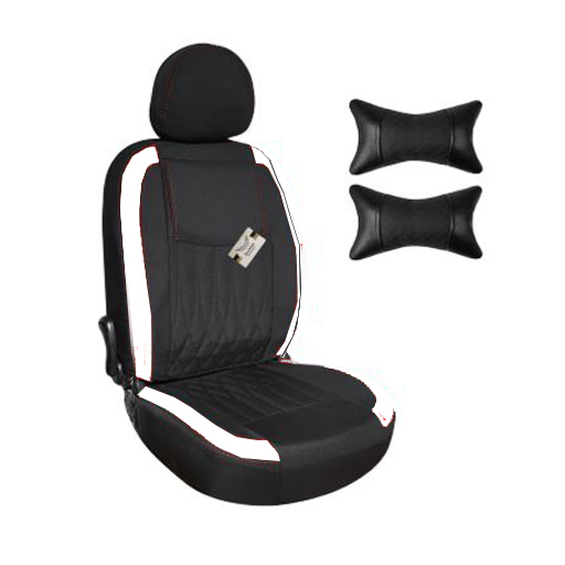 روکش صندلی پژو پارس سوشیانت مدل نیل جودون به همراه پشت گردنی سفید
