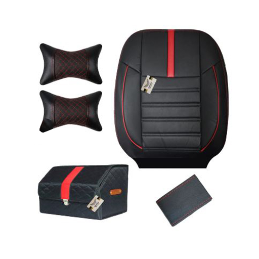 ست کامل روکش صندلی پژو پارس سوشیانت مدل آوا چرمی قرمز