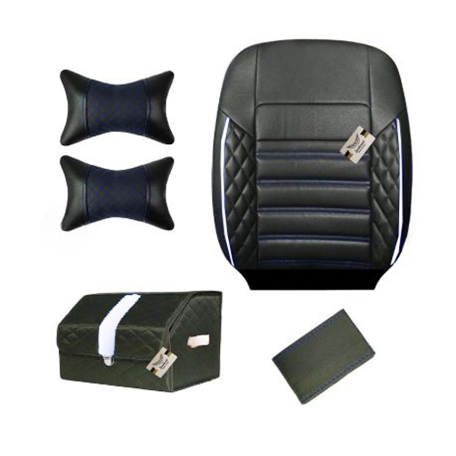 ست کامل روکش صندلی پژو پارس سوشیانت مدل سورنا چرمی سفید