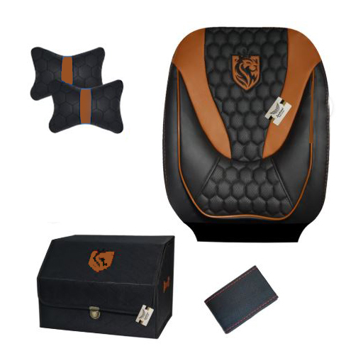 ست کامل روکش صندلی پژو پارس سوشیانت مدل انزو چرمی قهوه ای