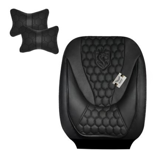 روکش صندلی پژو پارس سوشیانت مدل انزو چرمی به همراه پشت گردنی مشکی