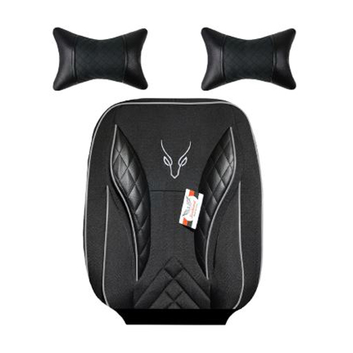 روکش صندلی پژو پارس سوشیانت مدل تورنتو برزنتی به همراه پشت گردنی طوسی