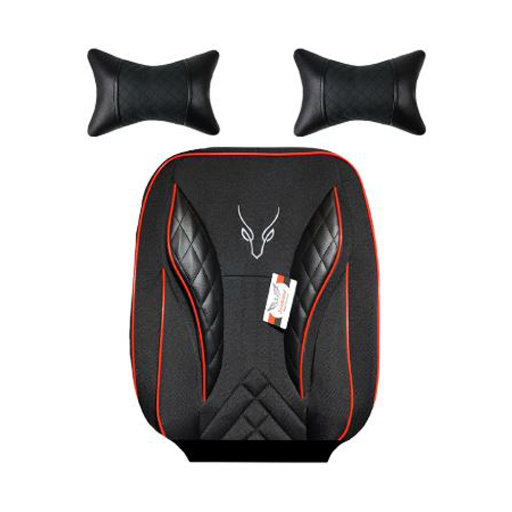 روکش صندلی پژو پارس سوشیانت مدل تورنتو برزنتی به همراه پشت گردنی قرمز