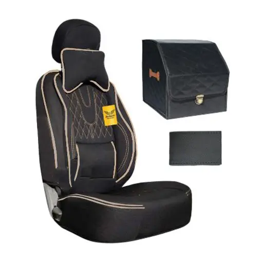 ست کامل روکش صندلی تیبا 1 سوشیانت مدل AUDI پارچه ای طوسی