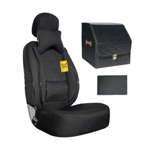 ست کامل روکش صندلی تیبا 1 سوشیانت مدل AUDI پارچه ای مشکی