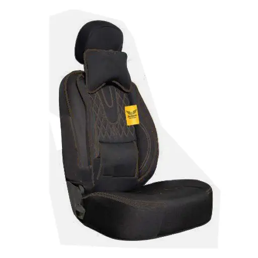 روکش صندلی تیبا 1 سوشیانت مدل AUDI پارچه ای به همراه پشت گردنی مشکی