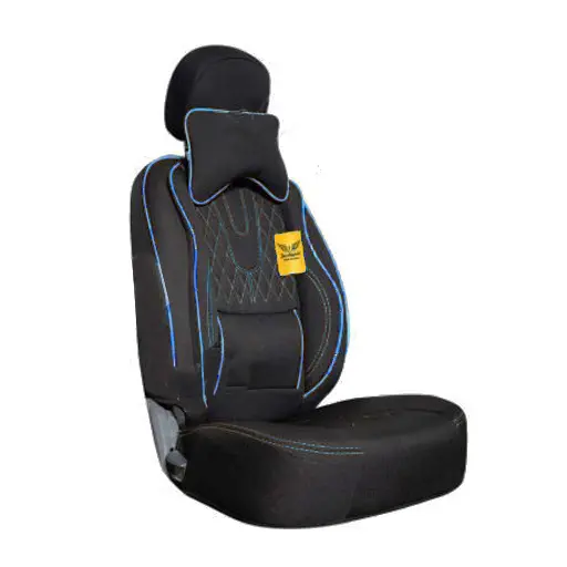 روکش صندلی تیبا 1 سوشیانت مدل AUDI پارچه ای به همراه پشت گردنی آبی