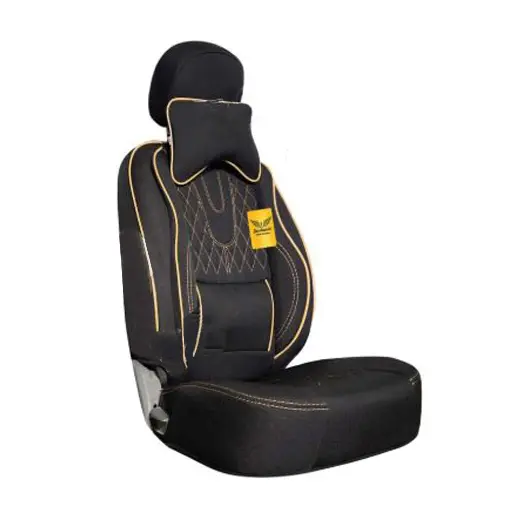 روکش صندلی تیبا 1 سوشیانت مدل AUDI پارچه ای به همراه پشت گردنی کرم