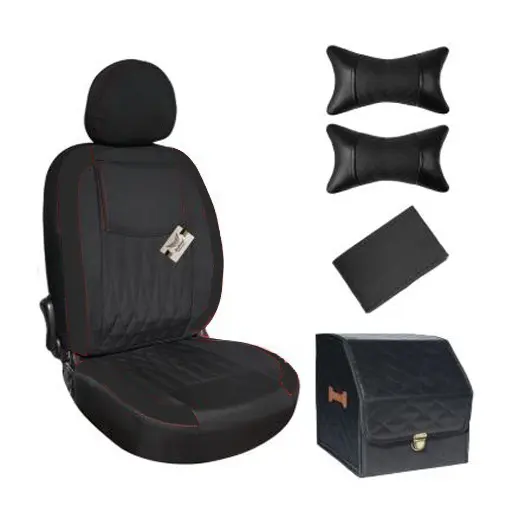 ست کامل روکش صندلی تیبا 1 سوشیانت مدل نیل جودون مشکی