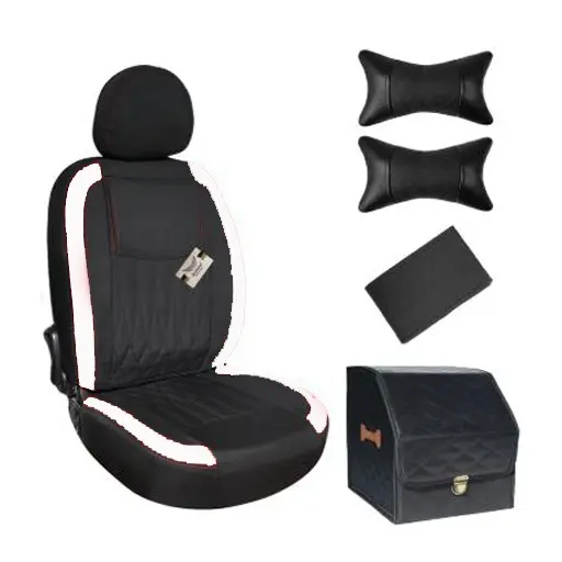 ست کامل روکش صندلی تیبا 1 سوشیانت مدل نیل جودون سفید