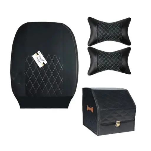 ست کامل روکش صندلی تیبا 1 سوشیانت مدل مخملی طوسی