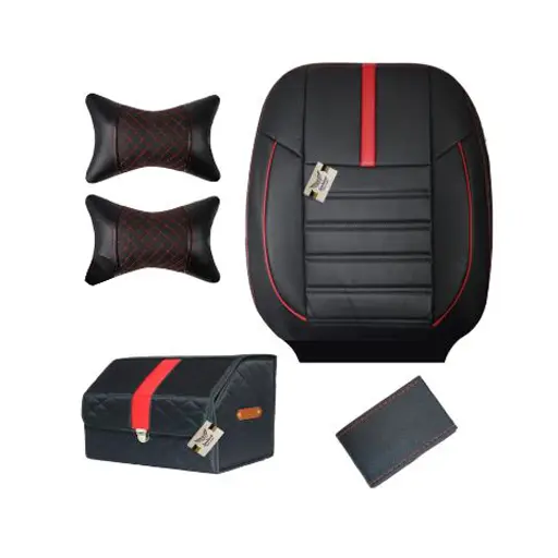 ست کامل روکش صندلی تیبا 1 سوشیانت مدل R چرمی قرمز