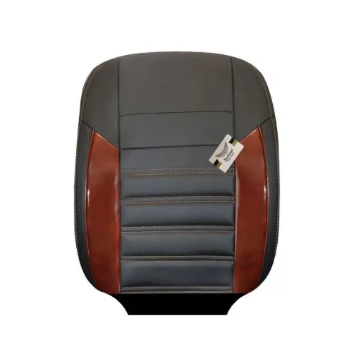 روکش صندلی تیبا 1 سوشیانت مدل طرح چوب چرمی مشکی