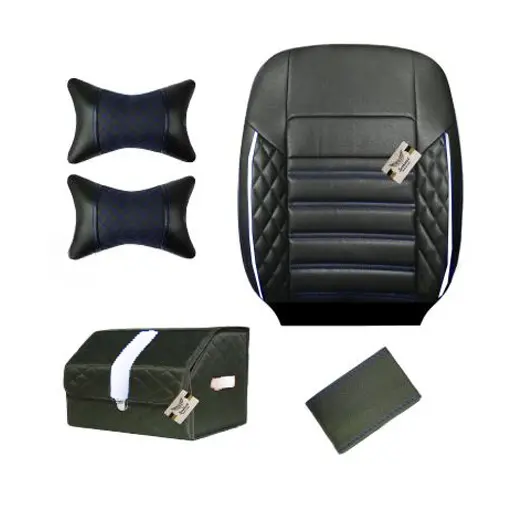 ست کامل روکش صندلی تیبا 1 سوشیانت مدل سورنا چرمی سفید