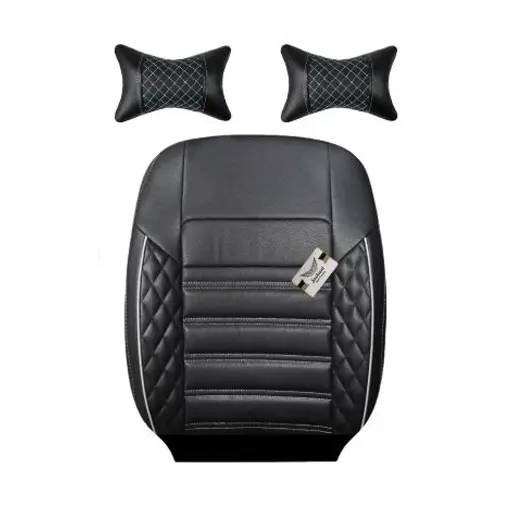 روکش صندلی تیبا 1 سوشیانت مدل سورنا چرمی به همراه پشت گردنی سفید