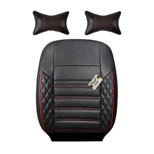 روکش صندلی تیبا 1 سوشیانت مدل سورنا چرمی به همراه پشت گردنی قرمز
