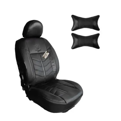 روکش صندلی تیبا 1 سوشیانت مدل کویین چرمی به همراه پشت گردنی مشکی