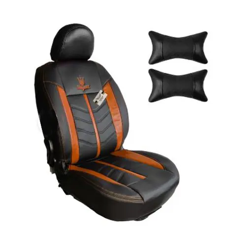 روکش صندلی تیبا 1 سوشیانت مدل کویین چرمی به همراه پشت گردنی مارون