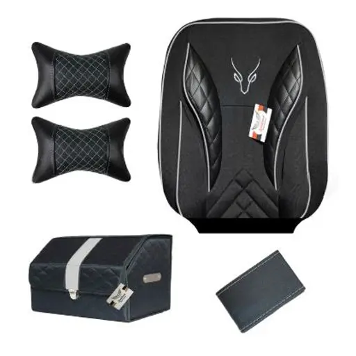 ست کامل روکش صندلی تیبا 1 سوشیانت مدل تورنتو طوسی