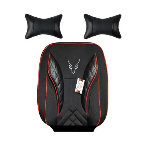 روکش صندلی تیبا 1 سوشیانت مدل تورنتو برزنتی به همراه پشت گردنی قرمز