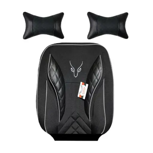 روکش صندلی تیبا 1 سوشیانت مدل تورنتو برزنتی به همراه پشت گردنی طوسی