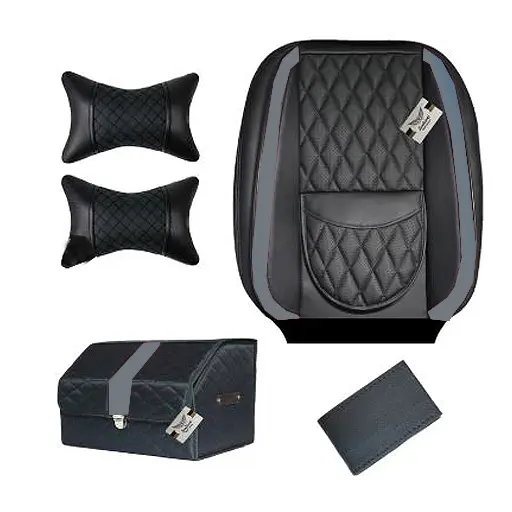 ست کامل روکش صندلی پژو 207 سوشیانت مدل turin طوسی