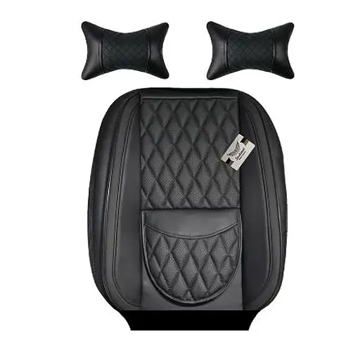 روکش صندلی پژو 207 سوشیانت مدل turin چرمی به همراه پشت گردنی مشکی