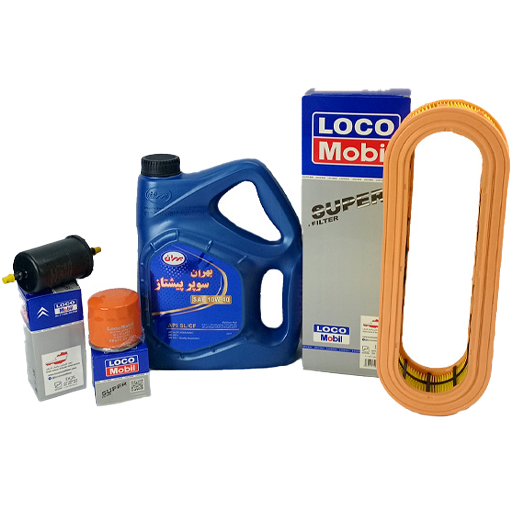 پکیج تعویض روغن تیبا بهران با صافی بنزین (استاندارد)