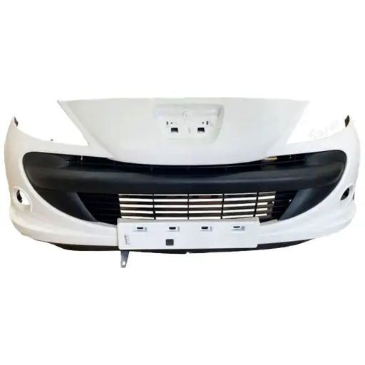 سپر جلو کامل پژو 207 سرو صنعت سپاهان بدون مه شکن و آرم کد 9628 سفید