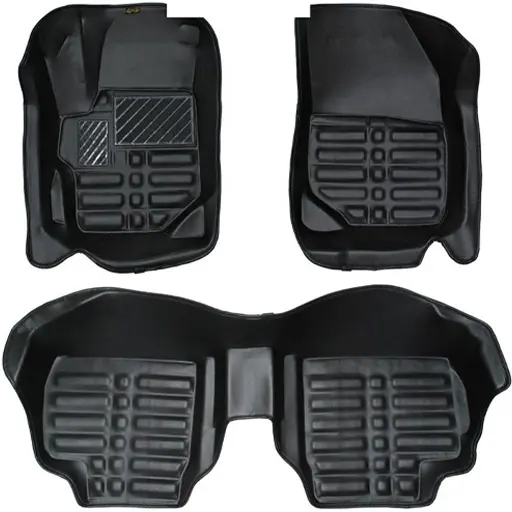 کفپوش پنج بعدی تارا pz چرمی مشکی