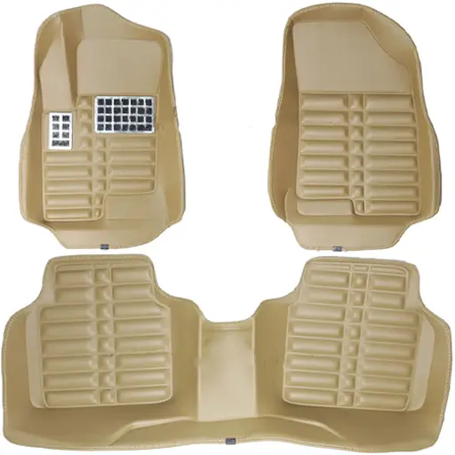 کفپوش پنج بعدی آزرا قدیم pz چرمی کرم